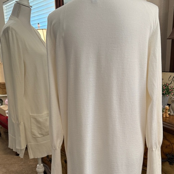 Nine West Ivory Open Front Cardigan - Picture 5 of 13